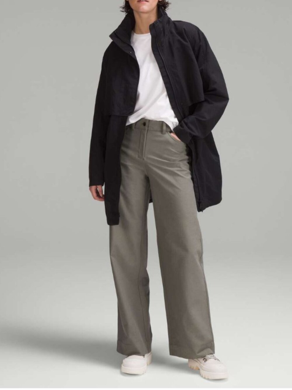 Lululemon City Sleek 5 Pocket High-Rise Wide-Leg Pant 7/8 Length Womens Size 29